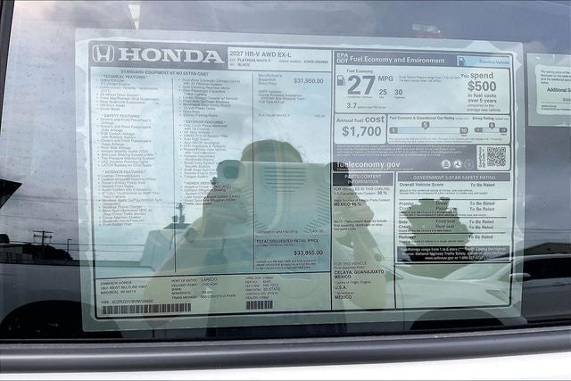 2027 Honda HR-V EX-L InStock