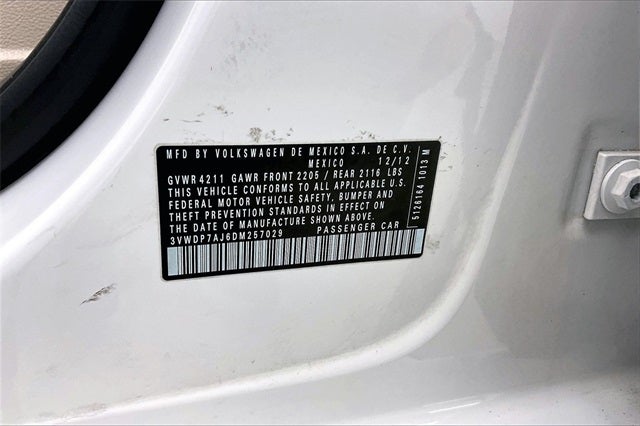 2013 Volkswagen Jetta 2.5L SE Convenience & Sunroof