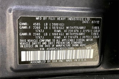 2013 Subaru Outback 2.5i Limited