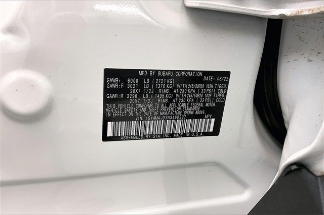 2022 Subaru Ascent Onyx Edition