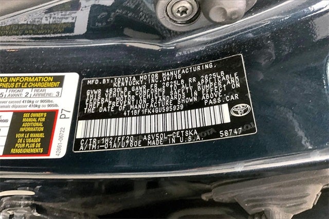 2016 Toyota Camry Base