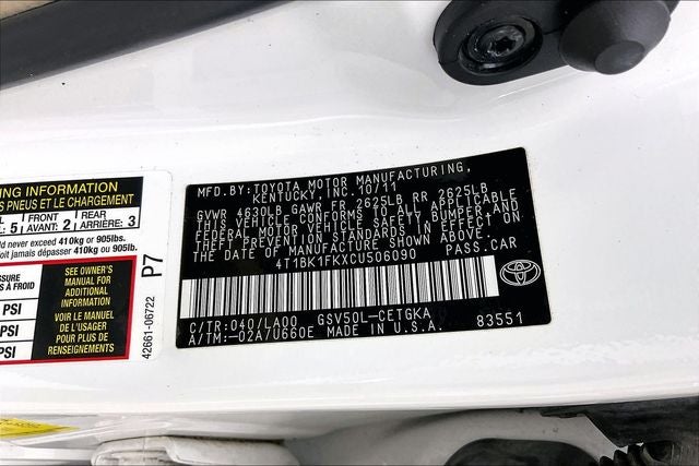 2012 Toyota Camry XLE
