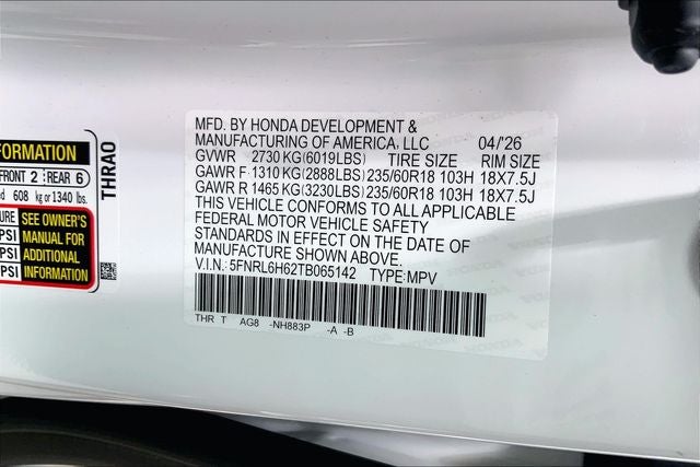 2026 Honda Odyssey EX-L
