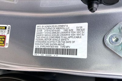 2026 Honda Odyssey EX-L