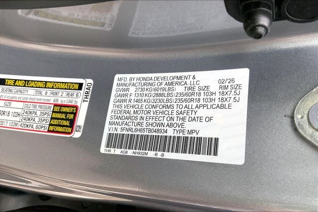 2026 Honda Odyssey EX-L