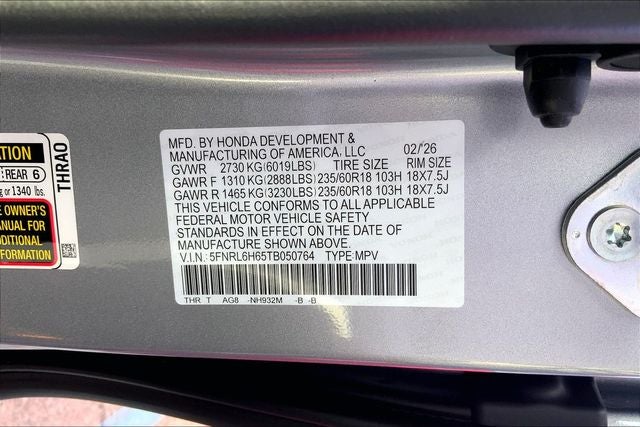 2026 Honda Odyssey EX-L