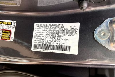 2026 Honda Odyssey EX-L