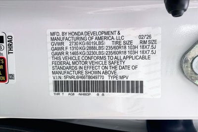 2026 Honda Odyssey EX-L