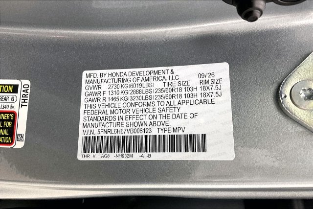 2027 Honda Odyssey EX-L InStock
