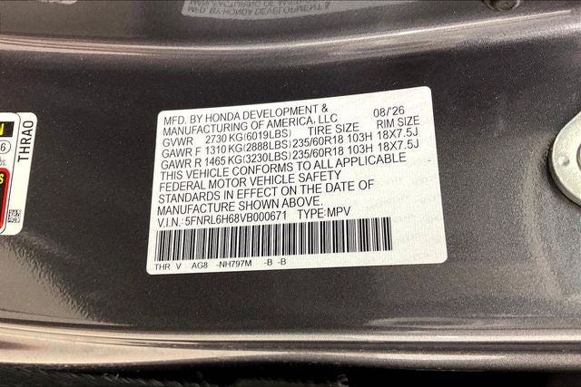 2027 Honda Odyssey EX-L InStock