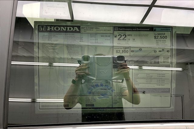 2027 Honda Odyssey EX-L InStock