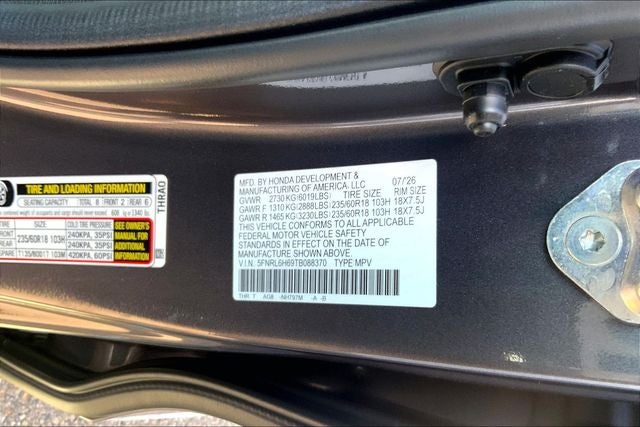2026 Honda Odyssey EX-L InStock