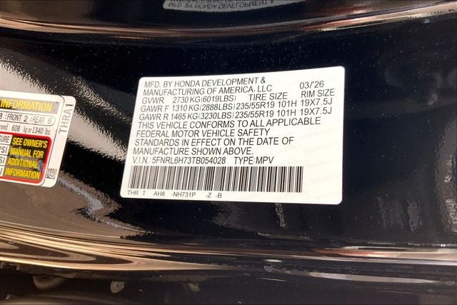 2026 Honda Odyssey Sport-L