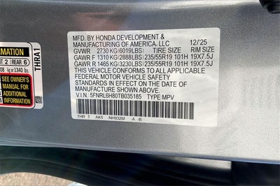 2026 Honda Odyssey Touring