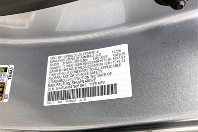 2026 Honda Odyssey Touring