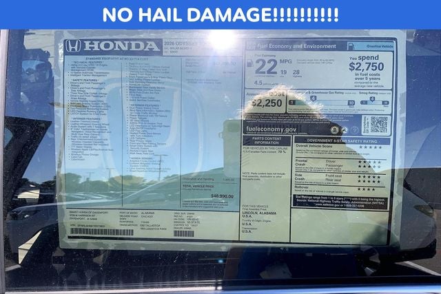 2026 Honda Odyssey Touring