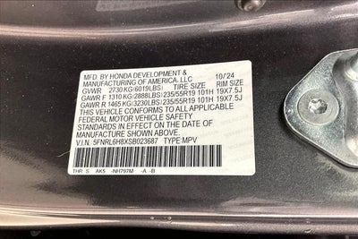 2025 Honda Odyssey Touring