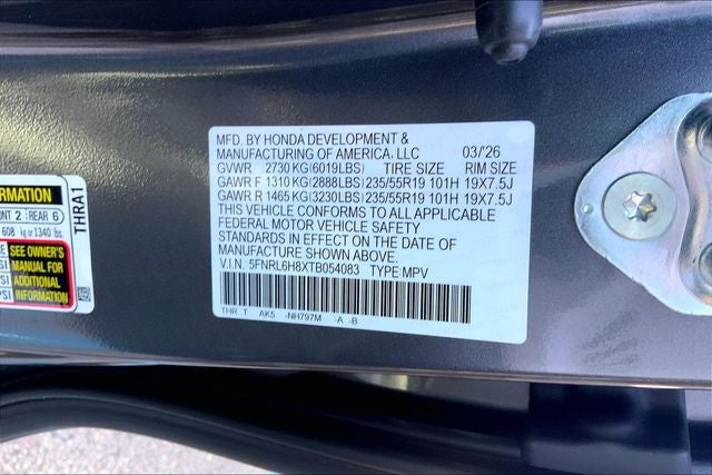 2026 Honda Odyssey Touring