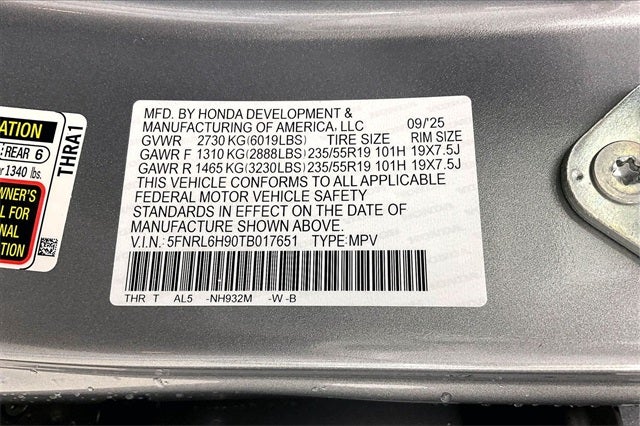 2026 Honda Odyssey Elite