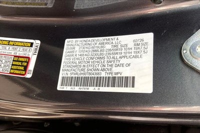 2026 Honda Odyssey Elite