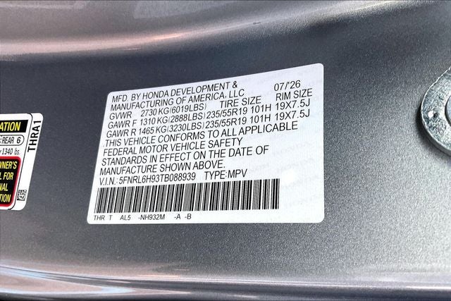 2026 Honda Odyssey Elite InStock