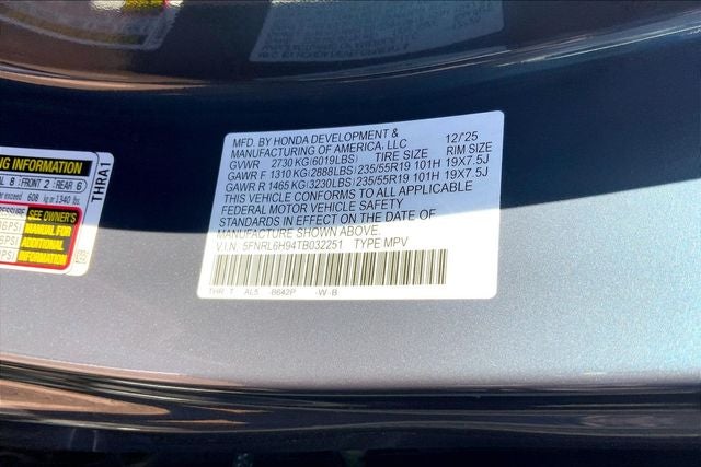 2026 Honda Odyssey Elite