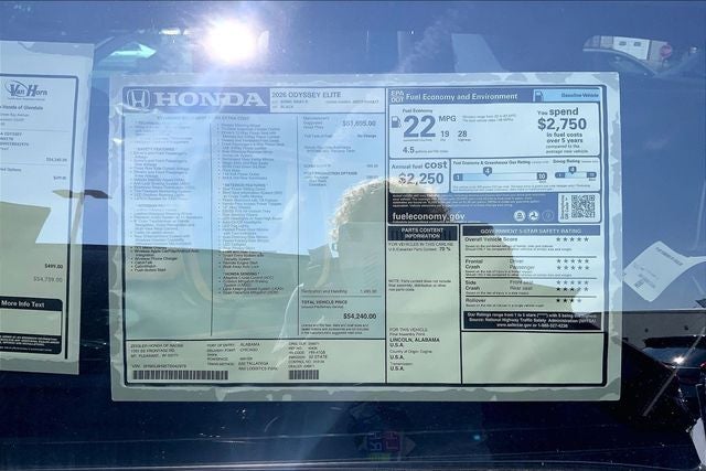 2026 Honda Odyssey Elite