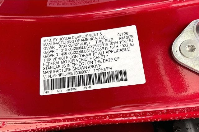 2026 Honda Odyssey Elite InStock