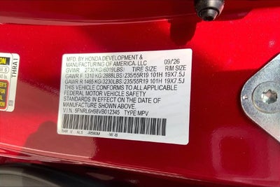 2027 Honda Odyssey Elite InStock
