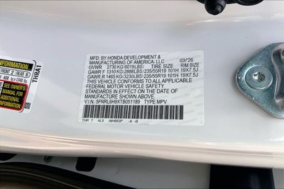 2026 Honda Odyssey Elite