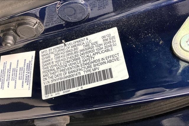 2022 Honda Pilot Sport