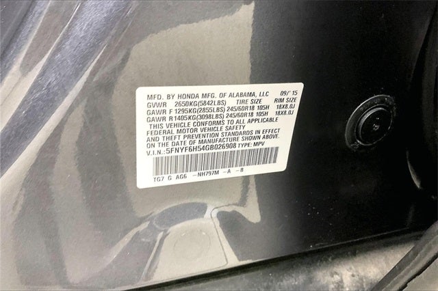 2016 Honda Pilot EX-L