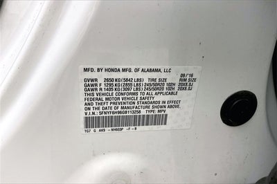 2016 Honda Pilot Touring