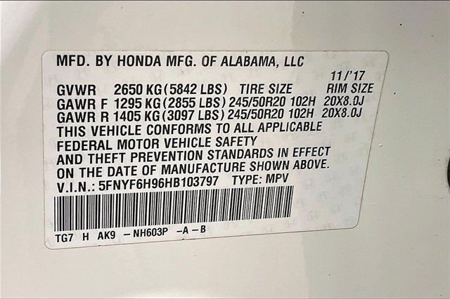 2017 Honda Pilot Touring