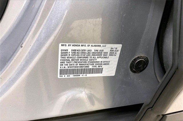 2019 Honda Passport Elite