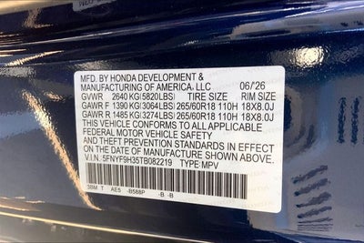 2026 Honda Passport RTL