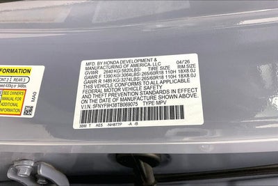 2026 Honda Passport RTL
