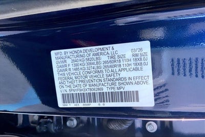 2026 Honda Passport RTL