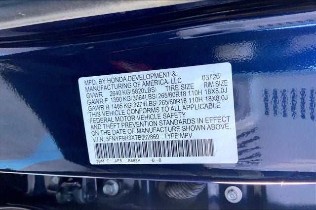 2026 Honda Passport RTL