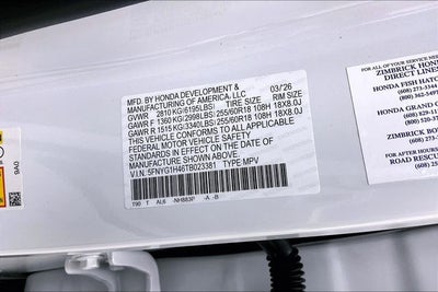 2026 Honda Pilot EX-L