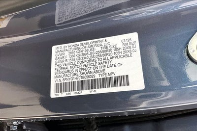 2026 Honda Pilot Touring InStock