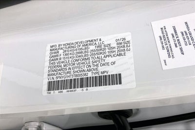 2026 Honda Pilot Touring