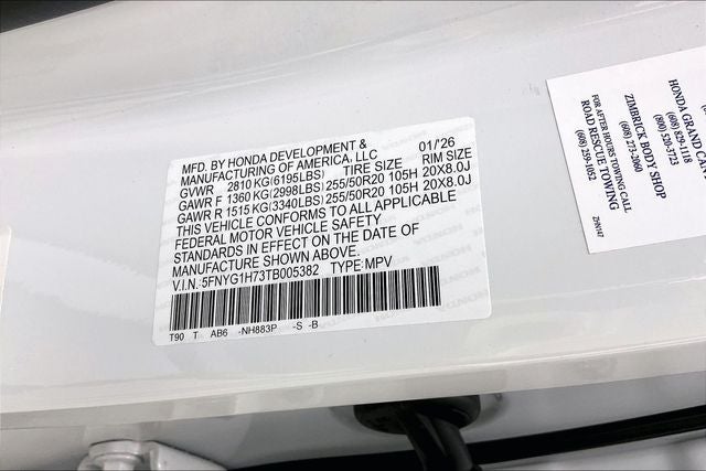 2026 Honda Pilot Touring