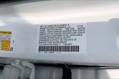 2026 Honda Pilot Elite InStock