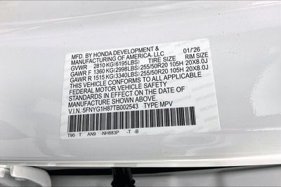 2026 Honda Pilot Elite