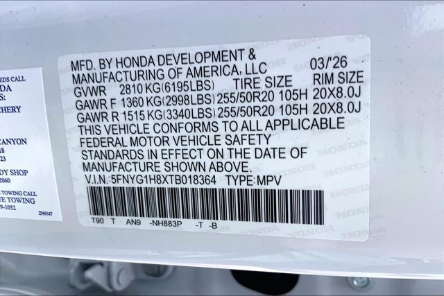 2026 Honda Pilot Elite