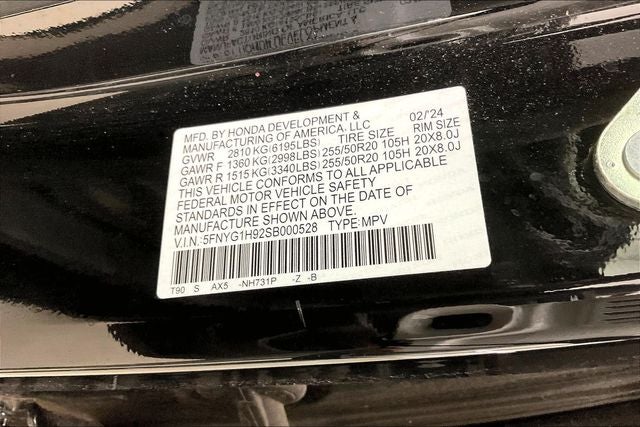 2025 Honda Pilot Black Edition