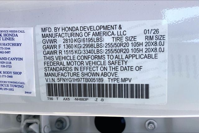 2026 Honda Pilot Black Edition