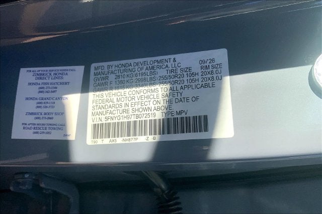 2026 Honda Pilot Black Edition InStock