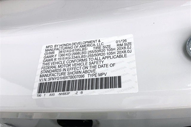 2026 Honda Pilot Black Edition